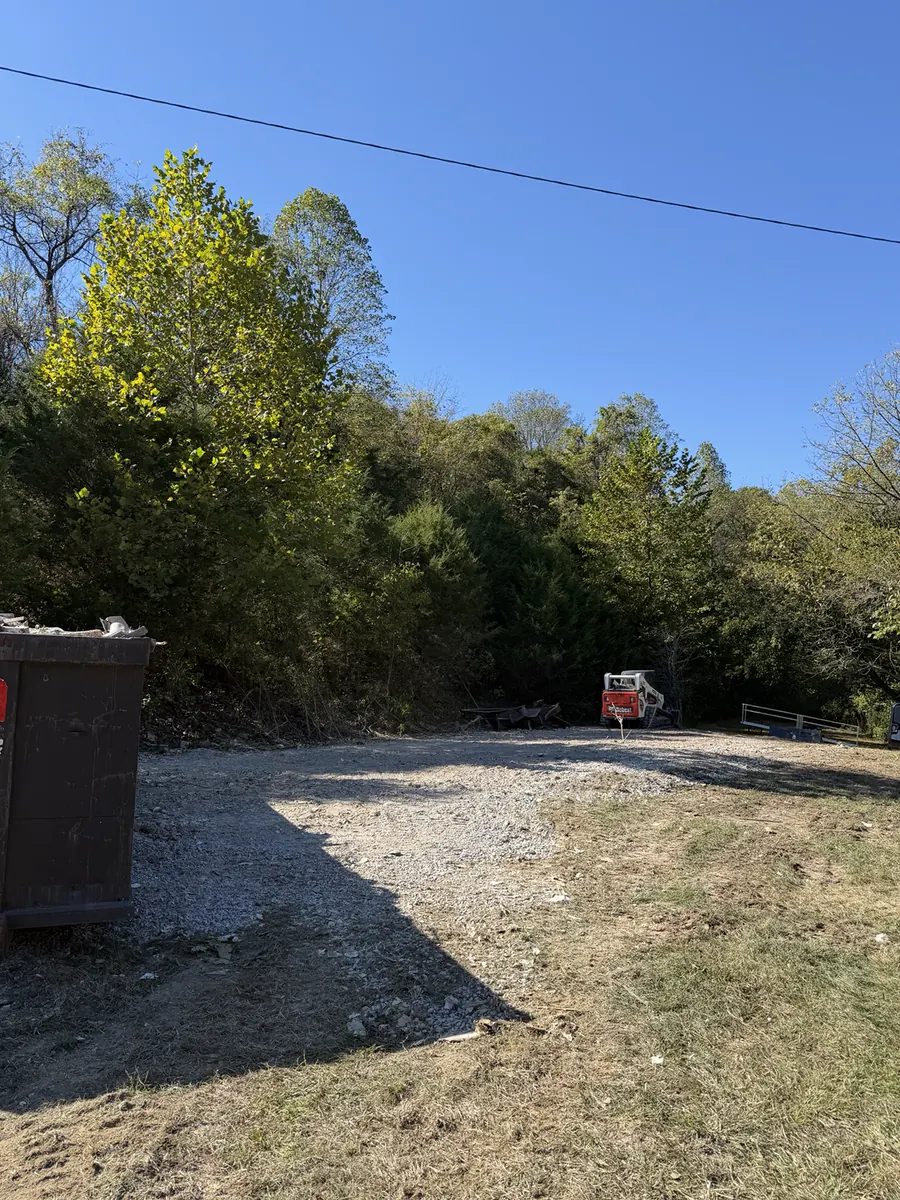 Cleared work area after a completed Starrett demolition project in Foster Kentucky